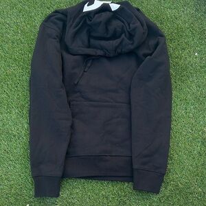 Supreme Black Hoodie with White Accents